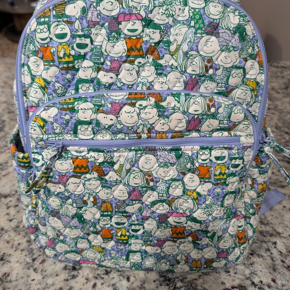 Vera Bradley Handbags - Vera Bradley Peanuts Character Backpack - Green and Purple